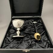 Silver EGG CUP & SHELL CRACKER SPOON