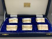 BRIAN ASQUITH Boxed Set of 6 NAPKIN RINGS