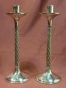 ANTHONY ELSON Silver Candlesticks