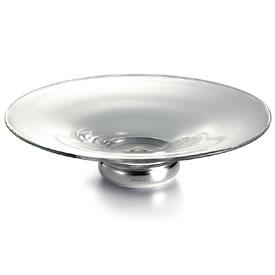 Silver Mounted LARGE GLASS BOWL