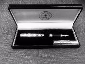 Silver HAMMERED PEN - (FOUNTAIN or ROLLER BALL)
